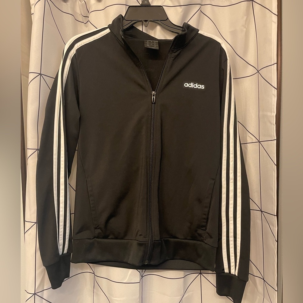 Adidas Women's Essentials Tricot Track Jacket Black Sz M